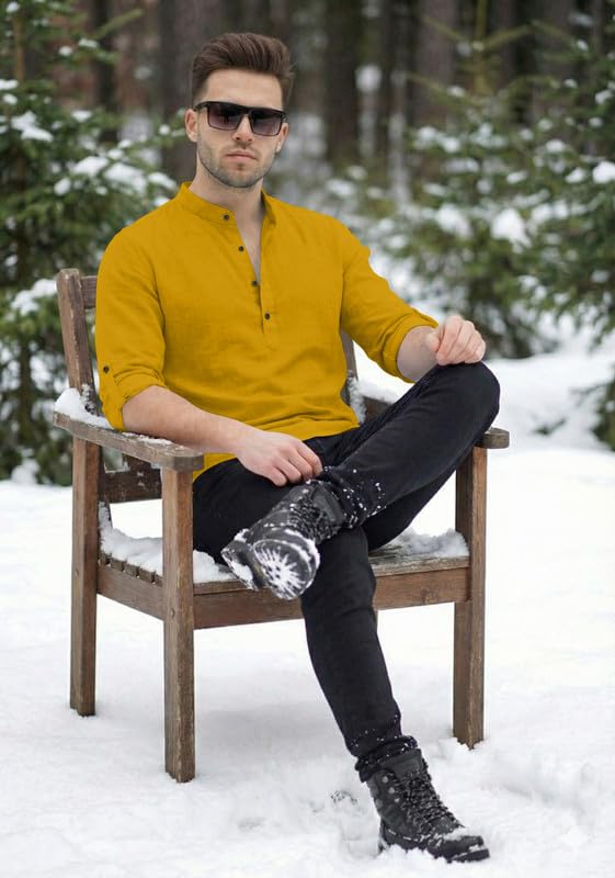 Image of Men Short Kurta