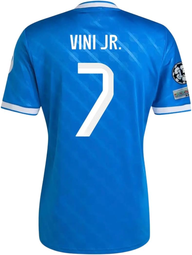Madrid Vini Jr #7 Men’s Soccer Jersey Fan Edition – Short Sleeve Training & Casual Shirt – Home, Away & Third Kit 2025/26