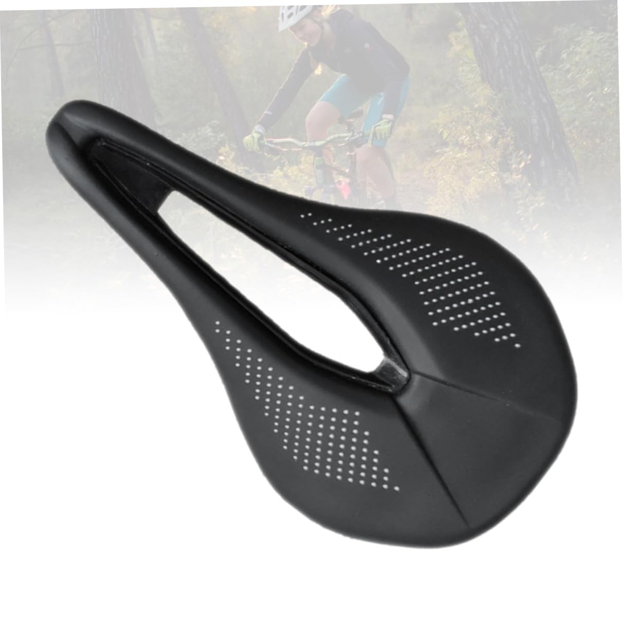 Gatuida Fahrradsattel Hohlsattel Für Mountainbike Ergonomisches Design Aus Hochwertigem Material Sitzkissen Für Fahrrad Schwarz