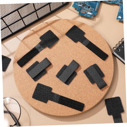 balacoo 40 piezas Cable Tie Holders para debajo del escritorio Auto-adhesivos organizadores de cables ajustables reutilizables miniatura 5