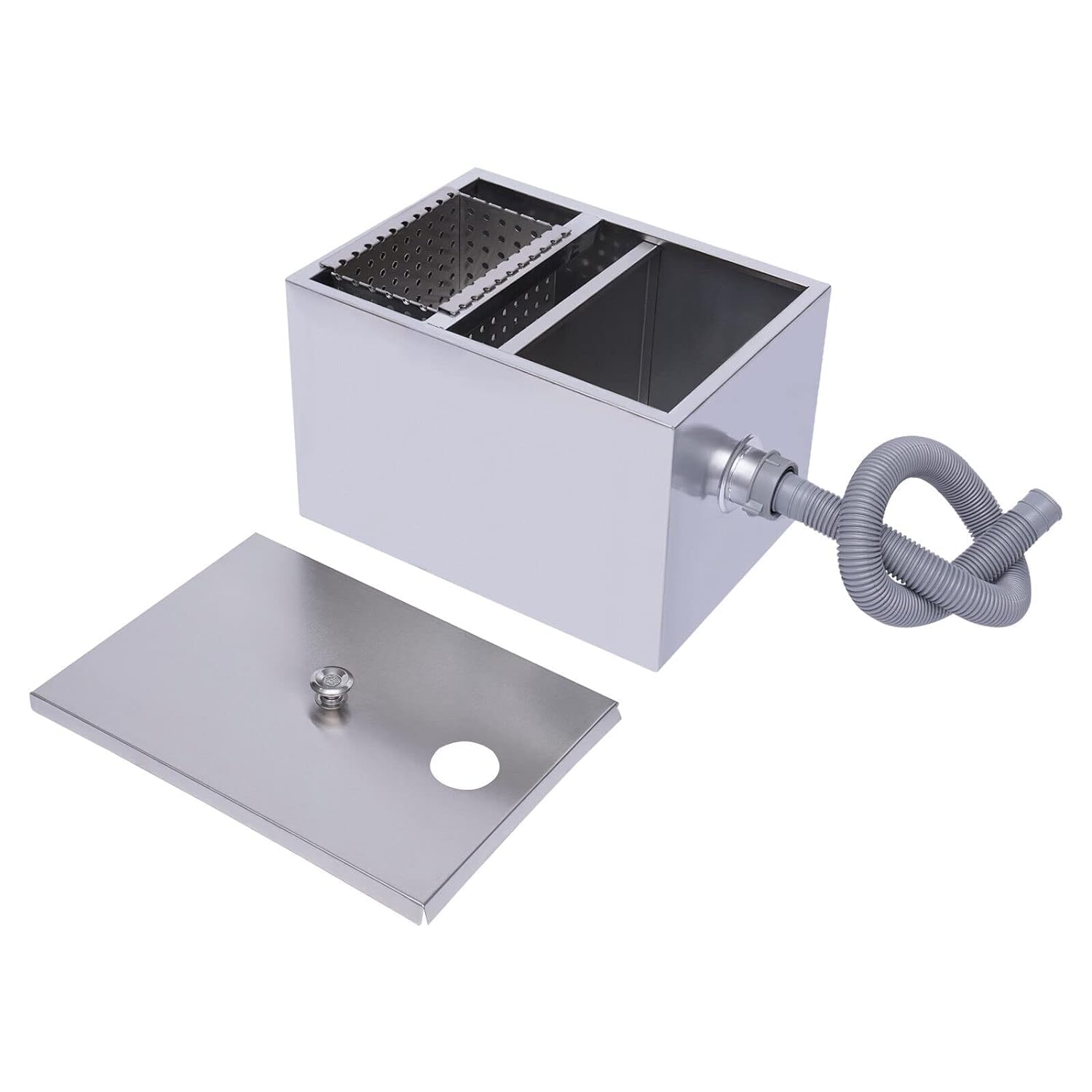 Interceptor comercial Trampa de Grasa de acero inoxidable Separador de aceite Profesional Separador de grasa cocina Aguas residuales Separador de grasa de Restaurante