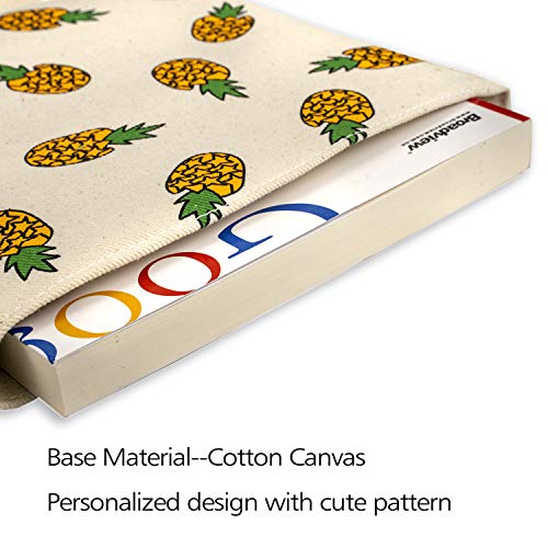 Book Sleeve Pineapple Book Cover Small Medium Book Sleeves Teen Gift (Small)