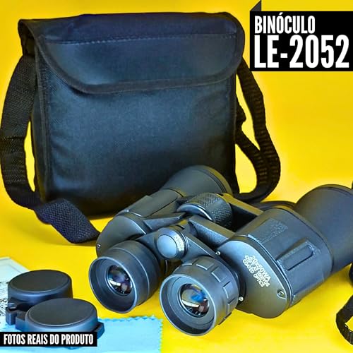 Binoculo Profissional De Longo Alcance 20x50 Portátil Le-2052 Super Potente Com Lentes de Alta Defin
