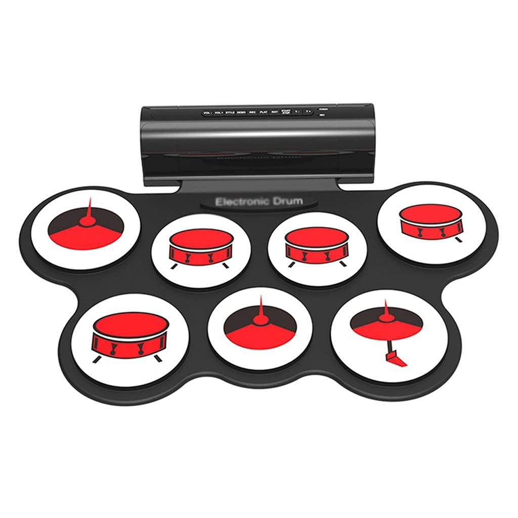 Buy n/a Silica Gel Electronic Drum Set Roll Up Portable Practice Pad