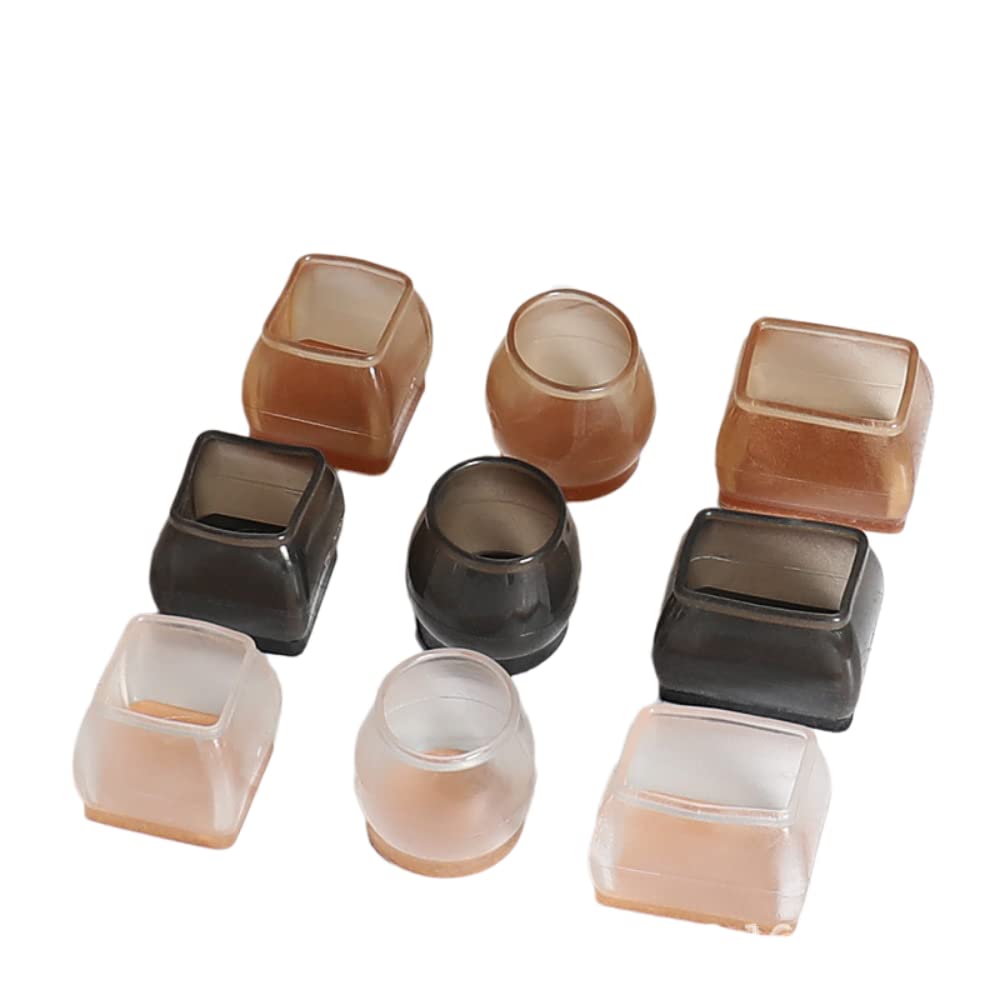 Clear Chair Leg Floor Protectors Silicone Chair Leg Covers for