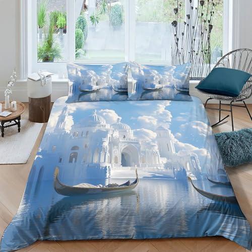 Housse de couette champignons 3D super douce en microfibre
