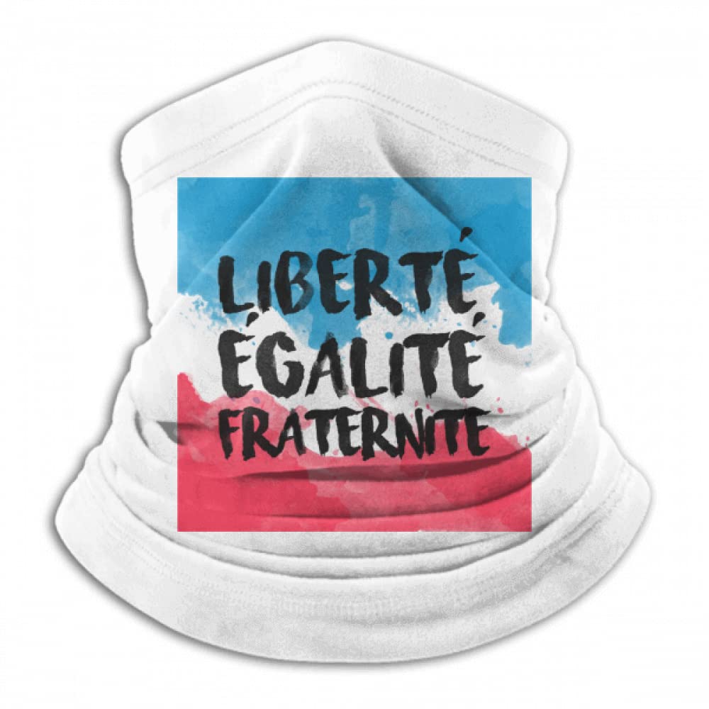 no/no Liberte Egalite Fraternite France Mark Flag Neck Gaiter Warmer Scarf Outdoor Sports