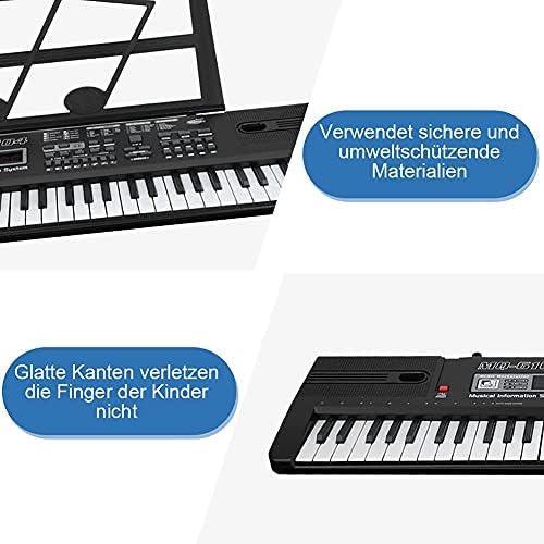 Image showing smooth edges of the keyboard and mentioning safe, environmentally friendly materials