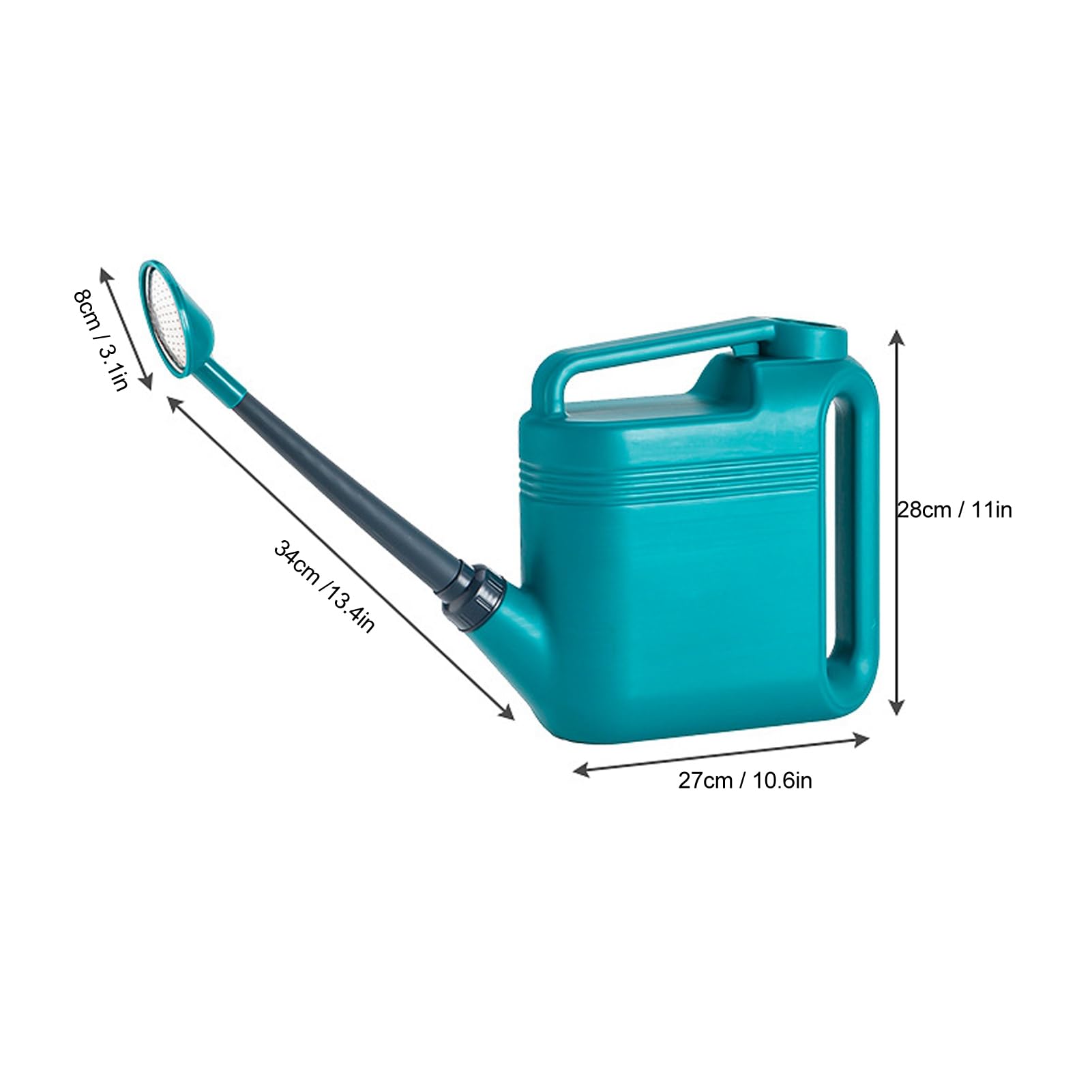 SIXRUN 5L Arrosoir PP Long Bec Même Pulvérisation Arrosage Bouilloire pour Fleurs Légumes Jardin Fournitures Arrosage Bouilloire