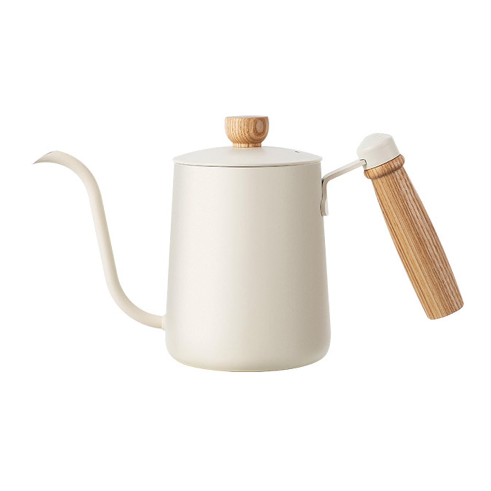 our fave 304 Stainless Steels Long Gooseneck Spout Coffee Kettle 600ML Capacity Tea Pots with Wooden Handle for Hand Drips Control Coffee Kettle with Gooseneck Spout