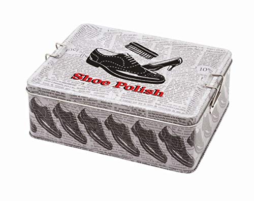 ELITE Latch Tins - Shoe Polish - 195 x 154 x 75mm - empty