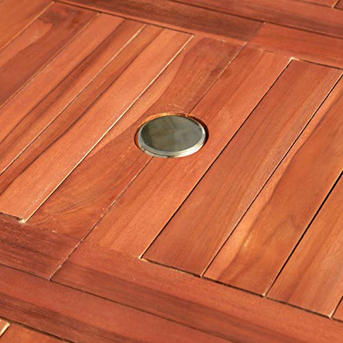 San Marco Tavolo ovale allungabile in teak fino a 160 cm