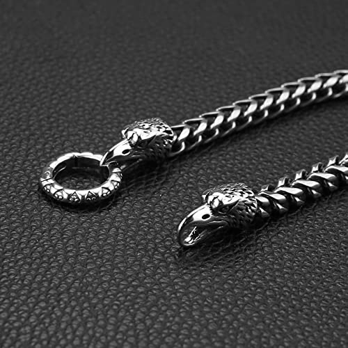 Pulsera masculina de acero inoxidable con diseño gótico retro miniatura 4