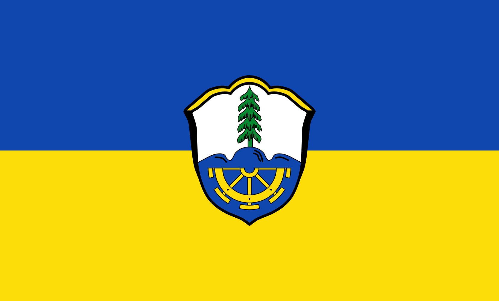 Drapeau Halblech haut de gamme de 1.35m² au format paysage