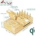 Darfoo Bamboo Phone Charging Station for Multiple Devices - Qi Certified Fast Wireless Charger & 7 USB Ports for All Phones, Tablets, Smart Watches & Earbuds (2 Stands)
