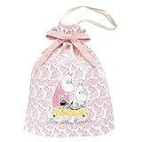 インディゴ(indigo) MOOMIN ムーミン ラッピング袋 コットンバッグM ママとの時間/ローズ ライトピンク 1枚入 MG544