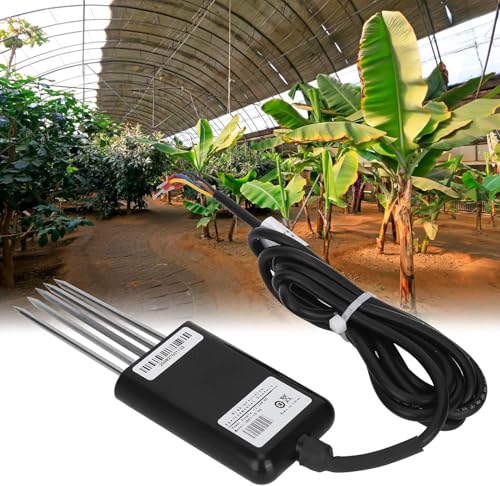 Image of 7 in 1 Soil Sensor for NPK EC pH Temperature Humidity Detection with Anti-Corrosion Electrodes Flame-Retardant Sealing and 2m Cable for Garden Agriculture Crop Monitoring Rduino UNO