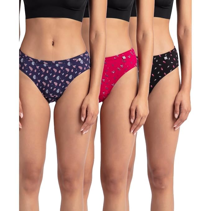 Jockey Women's Cotton Bikini (Pack of 3) (1410_Dark Prints_M_Assorted_M)-picture-30