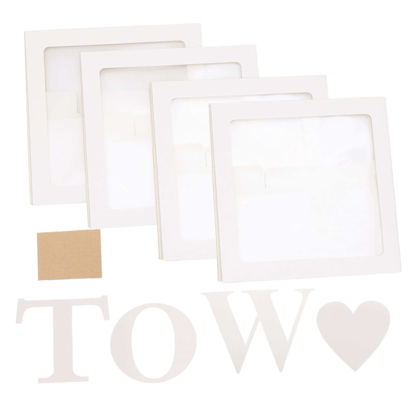 NOLITOY Geburtstags Ballonbox Satz Transparent Weiß mit Buchstaben Deko für Babyparty Partydeko