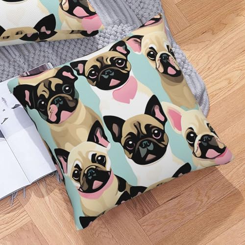 Housses de coussin carlin EdWal de qualité supérieure lot de 2 - 8