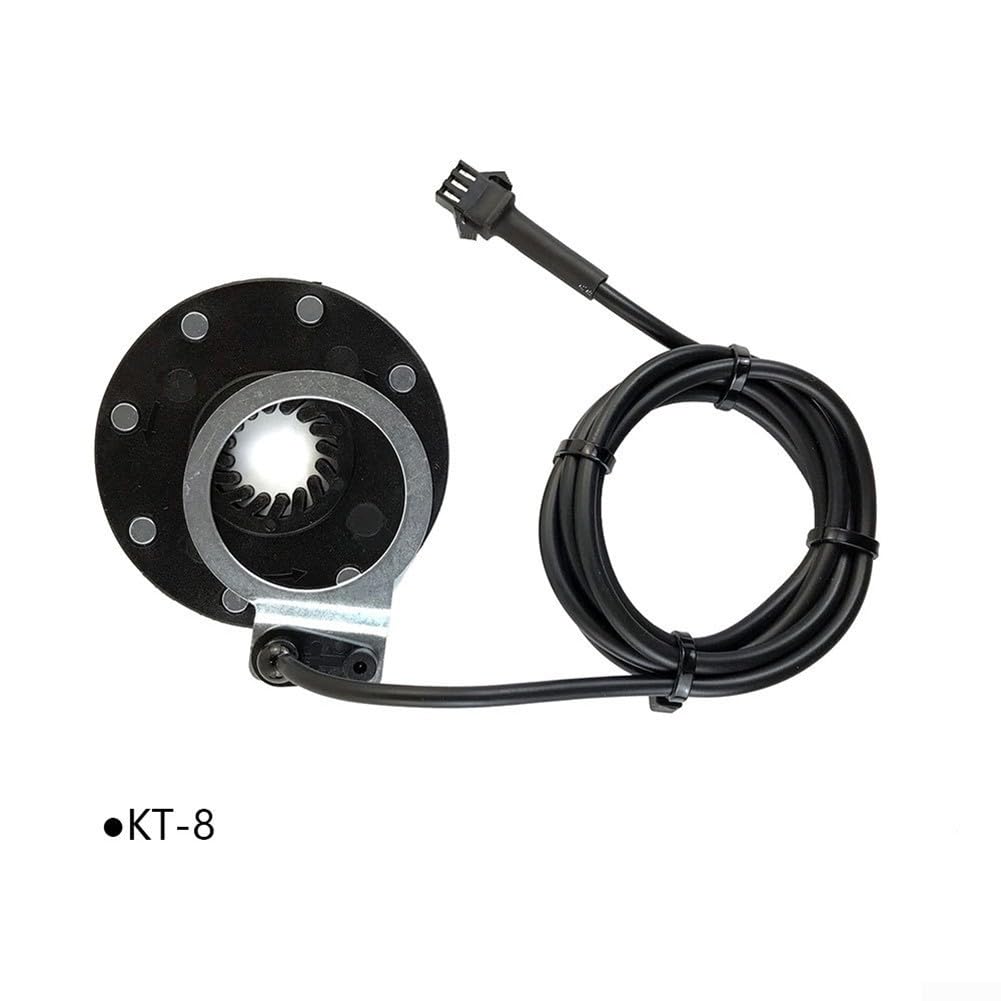Kit de controlador Ebike 36 V 48 V 250 W 15 A para sistema KT con pantalla LCD5, sensor PAS de 8 imanes y acelerador de pulgar, juego de actualización impermeable para bicicleta eléctrica