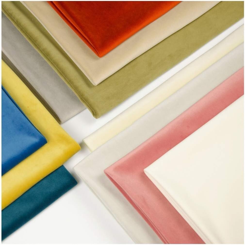 LNNW Tkaniny Tkanina aksamitna 142x100cm Materiał welurowy na pokrycie siedzenia sofy, zasłony, rękodzieło DIY, poduszki dla sukienki, sztuki i rzemiosła, szycia