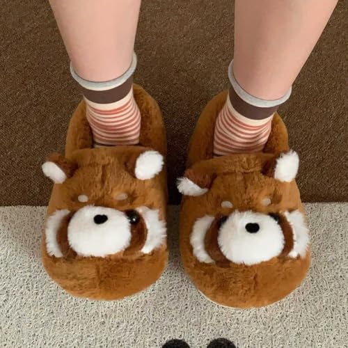 Pantoufles fantaisie en peluche contre les pieds froids - 8
