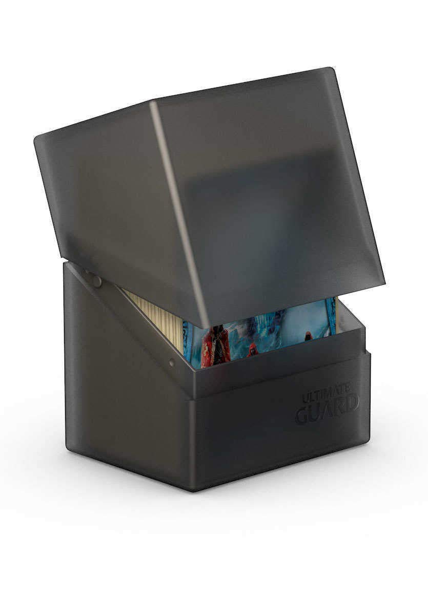Ultimate Guard UGD010684 Boulder Deck Case 80+ standardowe pudełko na karty, ametyst, solidne, onyks