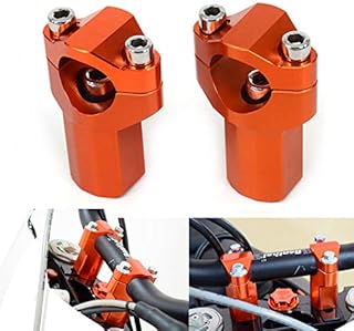 CNC 21mm Motorrad lenkerbefestigung, K.T.M Riser k.t.m lenkerbefestigung für K.T.M 125-530 SX SXF EXC XCW EXCF 00-16 Orange