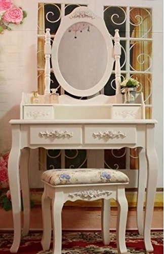 GELUSA TOCADOR con Espejo Y Taburete