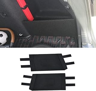 LEDLY Pack of 2 Car Boot Organiser, Side Divider Board Accessories for Skoda Octavia Mk2 Mk3 Mk4 Sedan 2005-2021, Black Boot Storage Divider Panel Side Dust Panel, B-2012-2019