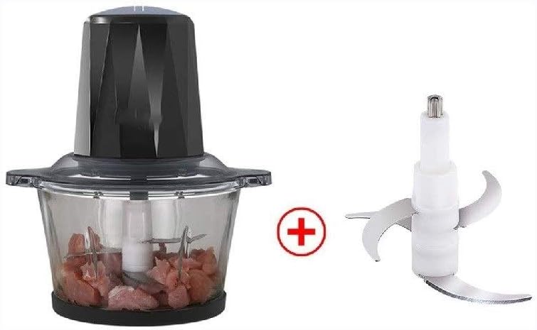 Food Processor, Household Electric Stainless Steel Automatic Meat Grinder, Meat, Vegetable, Fruit and Nut (224 * 255MM)(E)