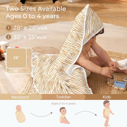 Image of Momcozy Baby Towel with Hooded - Ultra Soft & Absorbent Large Bath Towel Set for Comfort & Gentle on Baby's Skin - Shower Gift & Bath Essential & Baby Registry Search for Newborn,Infant,Toddler,Kids