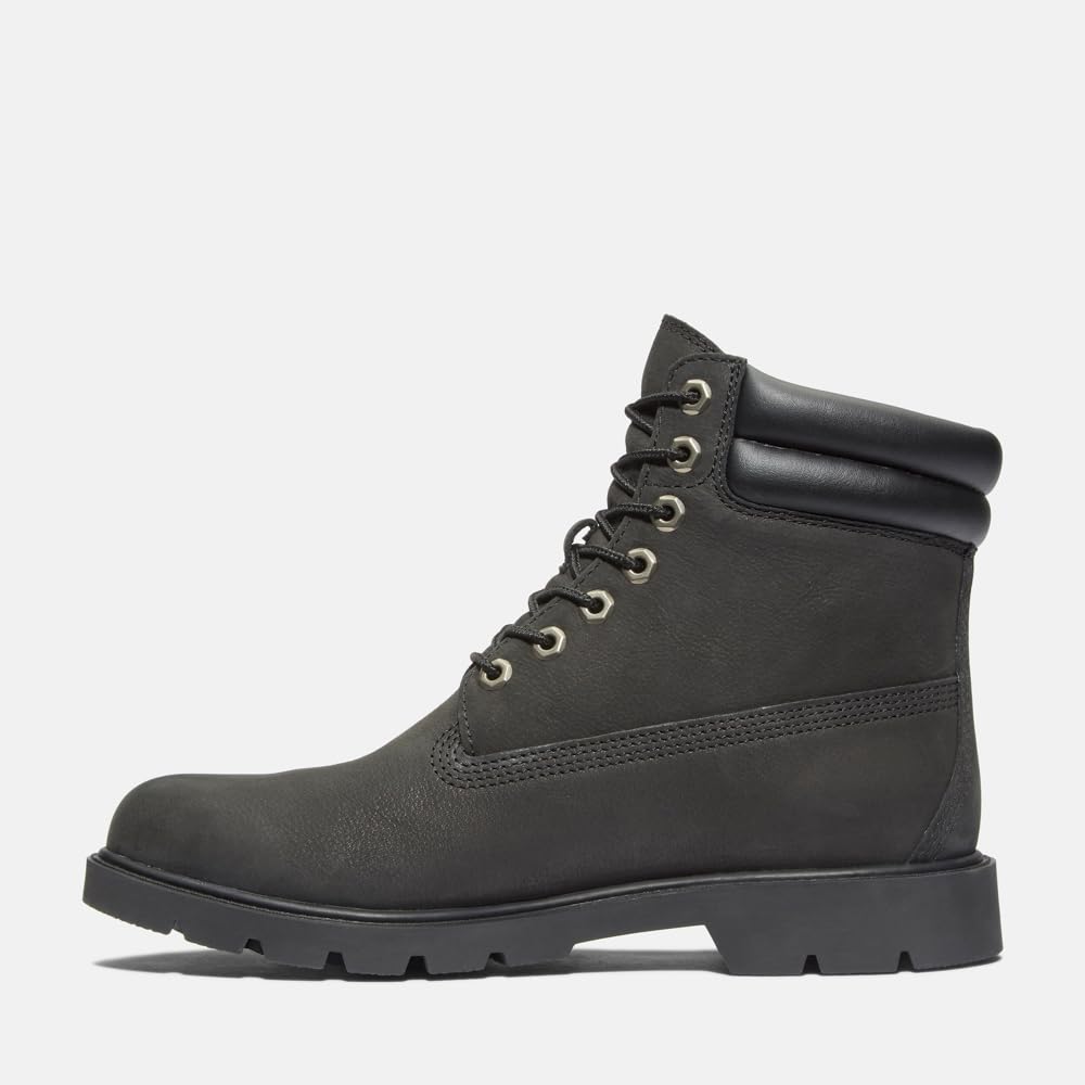 Timberland Uomo Stivali In Pelle Da 6 Pollici, Jet Black