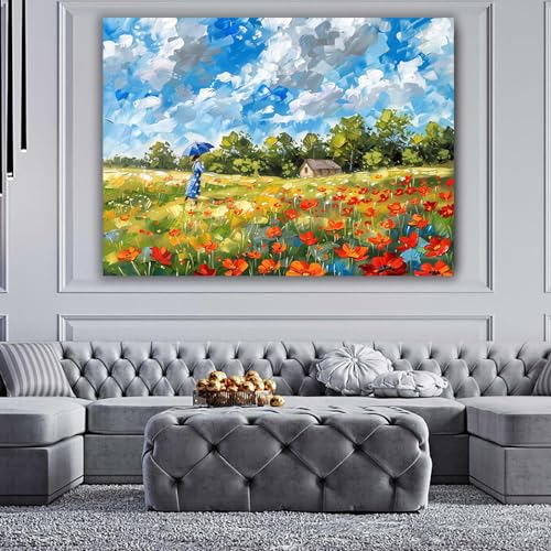 Impression sur toile de qualité supérieure tableau paysage 80x120cm - 4