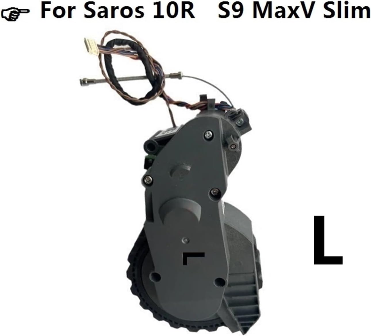 Replacement Parts For Vacuum Cleaner Drive Wheels (Left And Right Wheels Optional). Compatible With Roborock Saros 10R / S9 MaxV Slim(Left wheel)