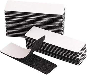 30 Sets Hook and Loop Tape Sticky Back,10cm*3cm. Double-Sided Command Adhesive Strip Heavy Duty