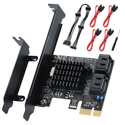 ACTIMED Tarjeta controladora PCI-E a SATA 3.0, Tarjeta de