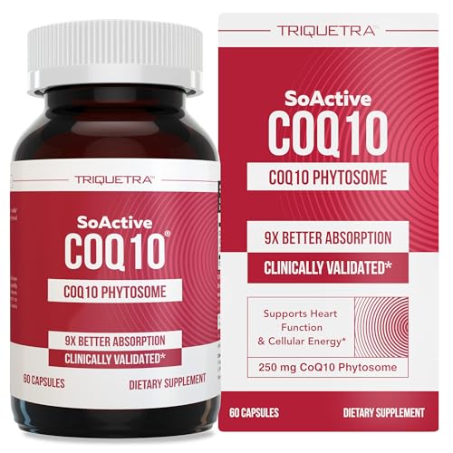 SoActive CoQ10® 250 mg: CoQ10 Phytosome with up to 9X Higher Absorption - Proven Cellular Delivery