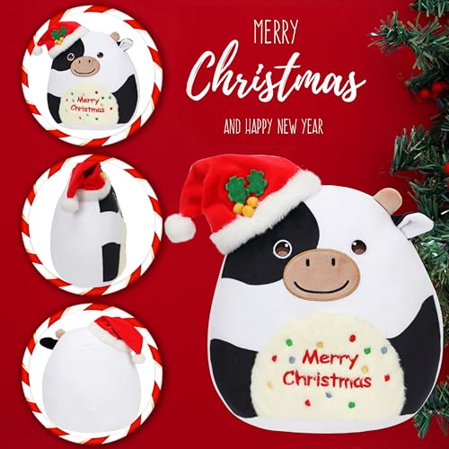 Hopearl-Christmas-Cow-Plush-Toy-Xmas-Pillow-Huggable-Stuffed-Animal-Smooth-Plushies-Pillow-Cute-Festival-Gifts-for-Kids-Boys-Girls-Soft-Cute-Comforting-Companion-15 Hopearl Christmas Cow Plush Toy Xmas Pillow Huggable Stuffed Animal Smooth Plushies Pillow Cute Festival Gifts for Kids Boys Girls Soft Cute Comforting Companion 15