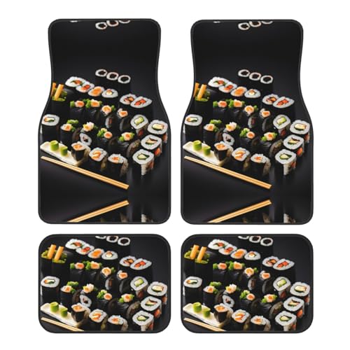 Tapis de sol voiture sushi résistant aux talons pour stopper la saleté de l'habitacle