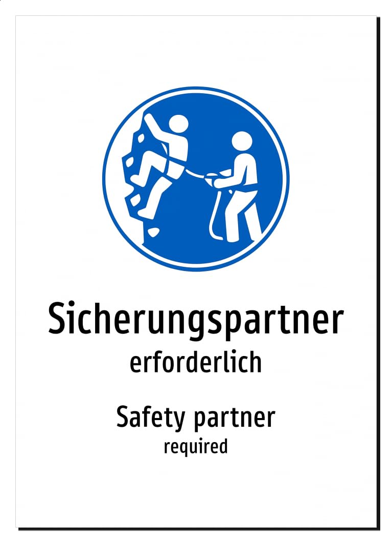 52800-DEEN-S-06 | Sicherungspartner erforderlich Schild/Aufkleber