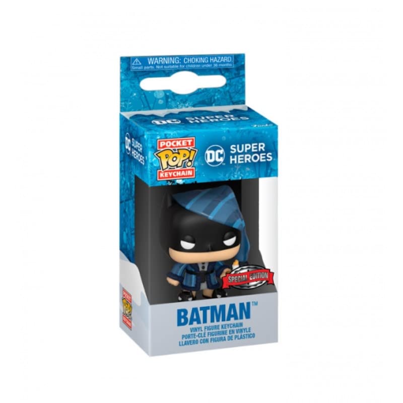 Funko Pop! Schlüsselanhänger DC Comics – The Joker Holiday Edition – Ca. 5 Cm – Offizielle Sammelfigur Aus Vinyl