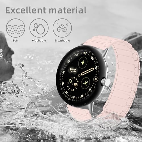Correa de silicona compatible con Google Pixel Watch 41mm miniatura 5
