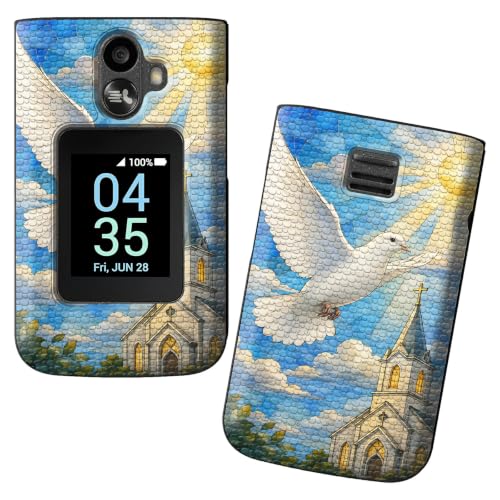 RWUTYTIUL for TCL Flip 3 (2024, T435) Phone Case, Dove Sun
