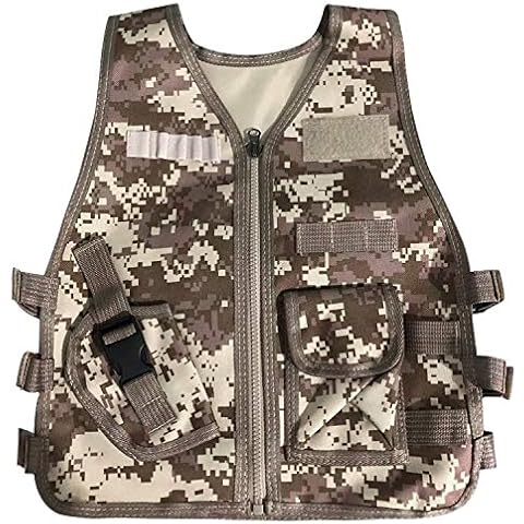 JOKHOO Kids Army Camouflage Outdoor Combat Vest Cover