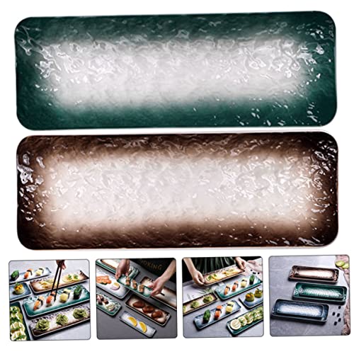 Platos de sushi cerámicos Zerodeko estilo japonés 2 piezas miniatura 7