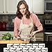 Spring Chef Stainless Steel Magnetic Measuring Spoons Set of 8 with Leveler, Nesting Teaspoon & Tablespoon Measuring Spoons, Kitchen Gadgets for Baking & Cooking, Fits in Spice Jars - Mountain Sunrise