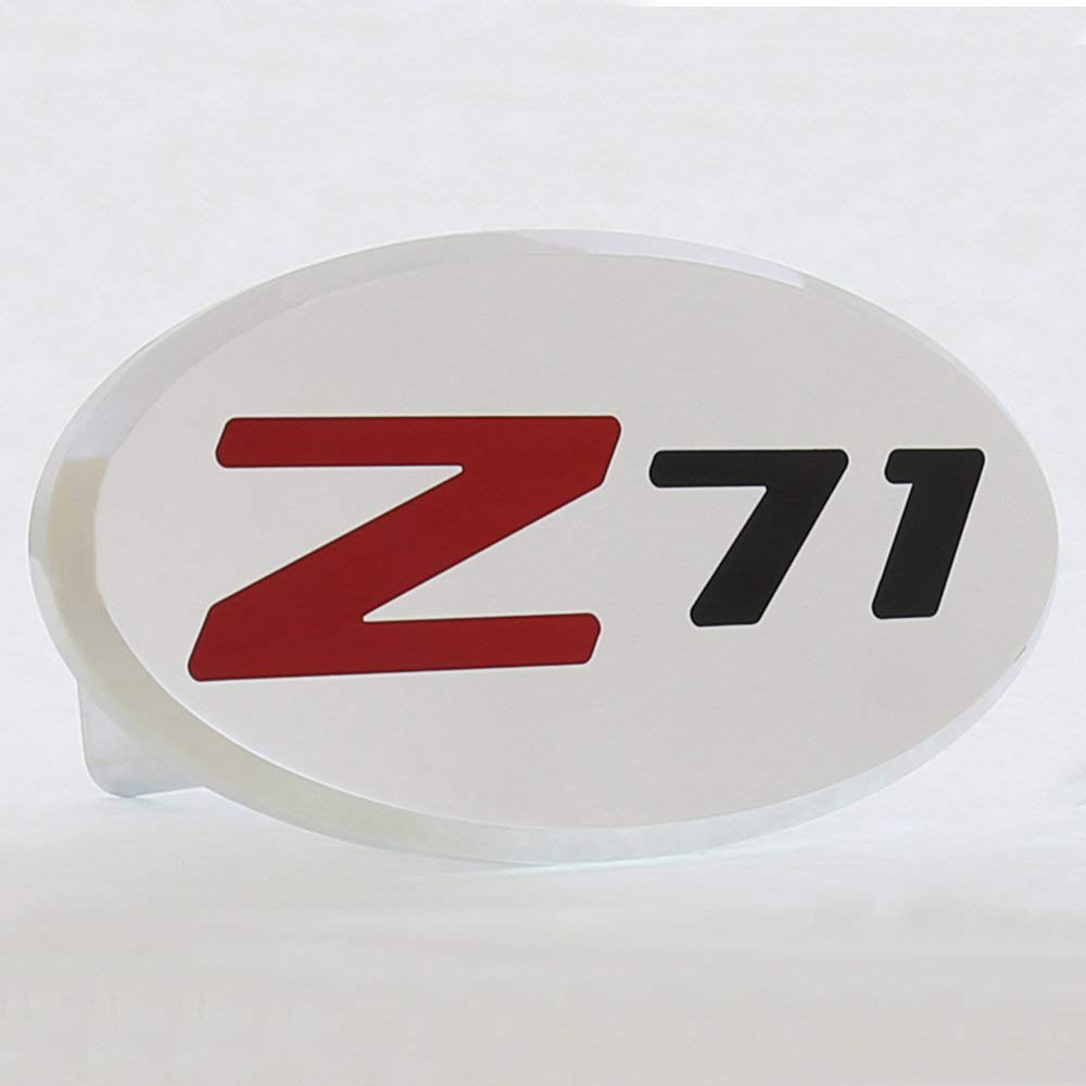 Chevrolet Z71 Engraved Oval Chrome Aluminum Tow Hitch Cover