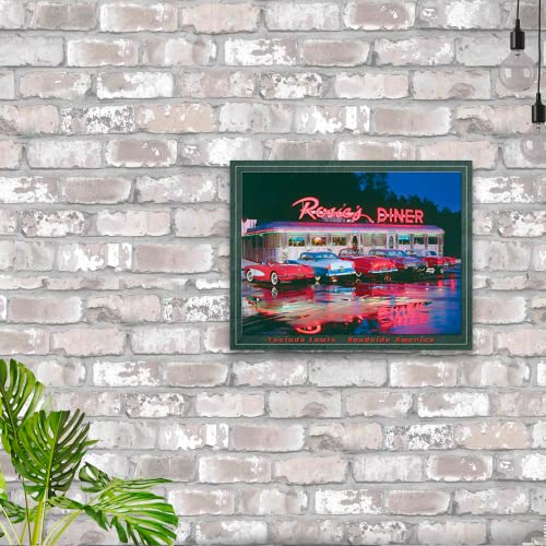 Desperate Enterprises Lewis - Rosie's Diner Tin Sign - Nostalgic Vintage Metal Wall Décor - Made In Usa #TOP3